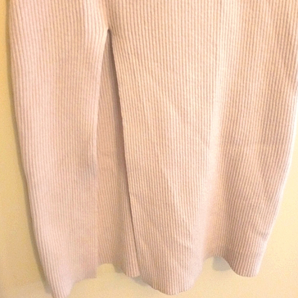 ASOS Pale Pink Ribbed Sweater Dress - Picture 3 of 5